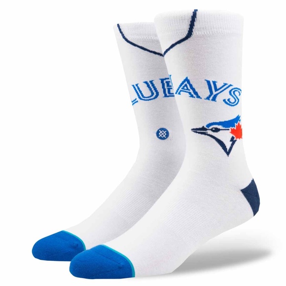 Stance Toronto Blue Jays Home White Socks - Picture 1 of 3